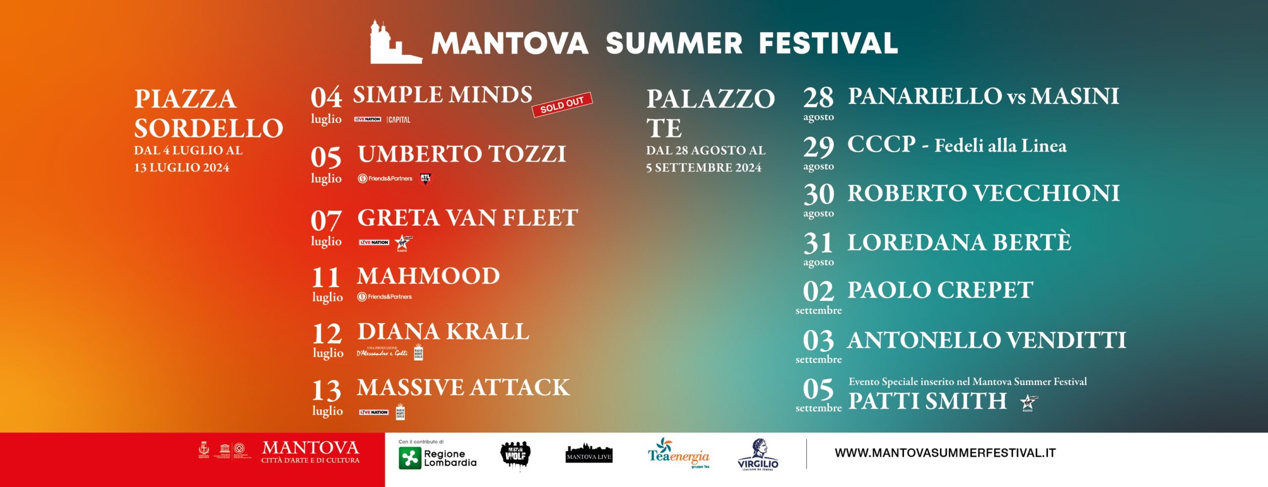 Locandina Mantova Summer Festival 2024