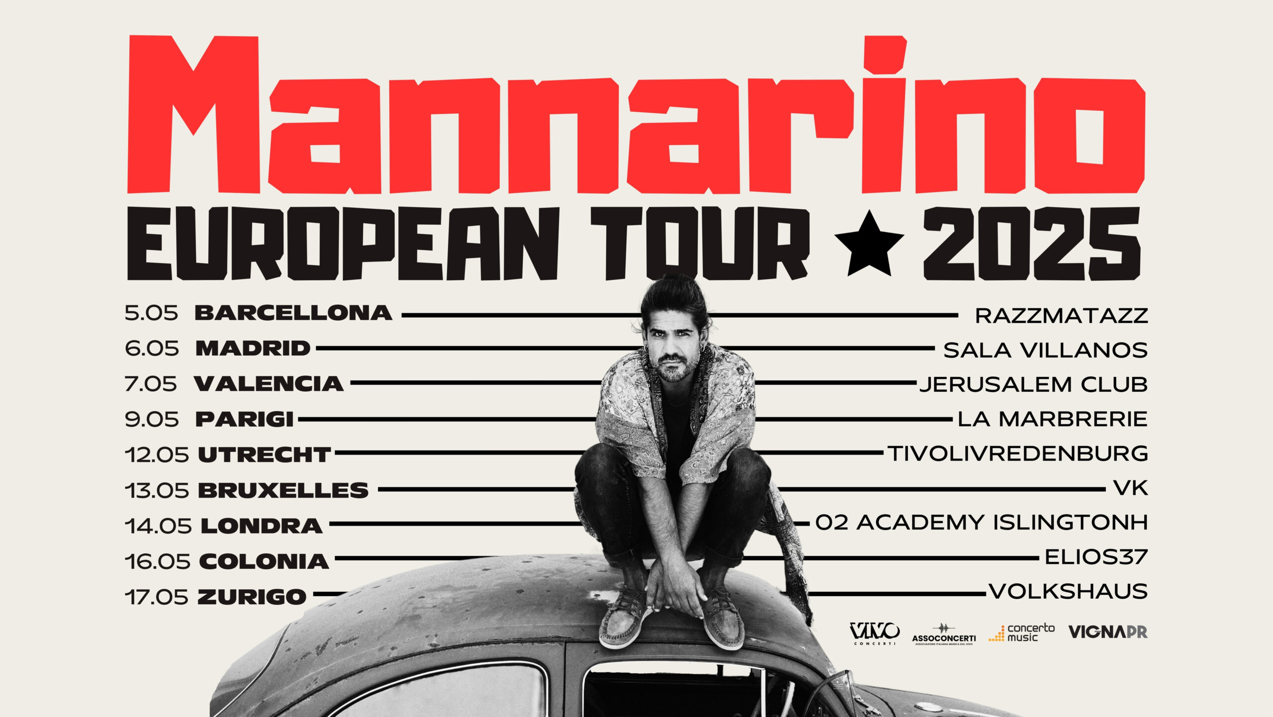 MANNARINO European Tour 2025